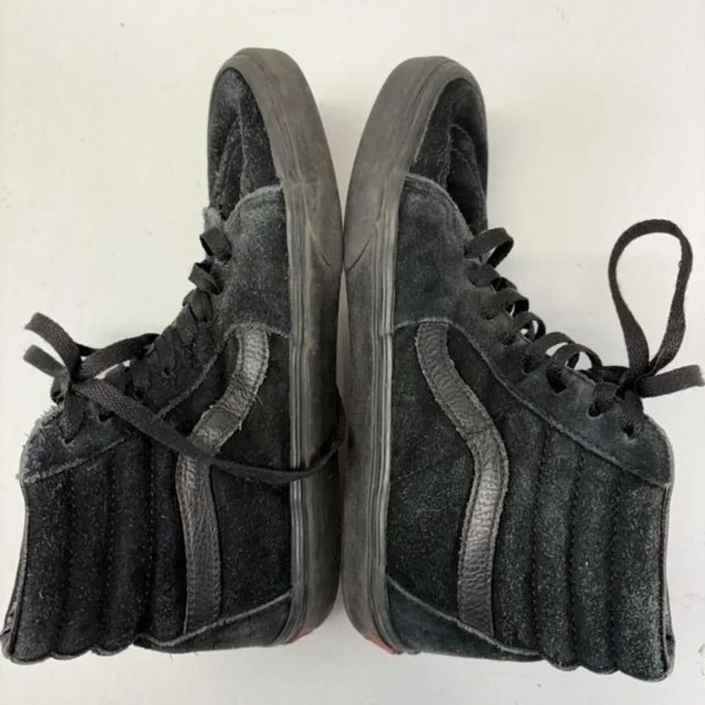 Vans Sk8 Hi Black Suede High Top Skate Shoes Men 6.5 Women 8